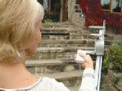Remote control outdoor stair lift