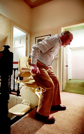 Straight Stairlift installed in Newport